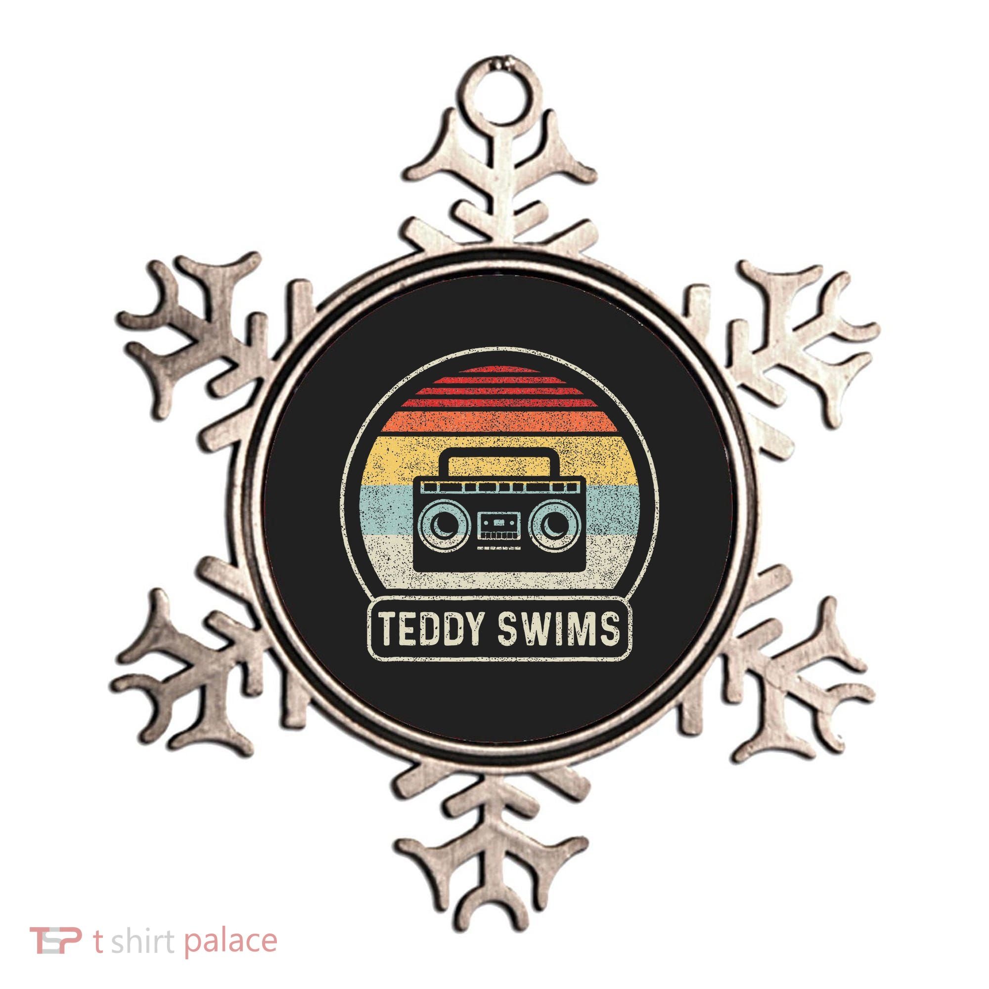 Cassette Tape T.E.D.D.Y Swims 90s Music Retro Sunset Ornament
