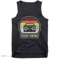Cassette Tape T.E.D.D.Y Swims 90s Music Retro Sunset Tank Top thumb 0