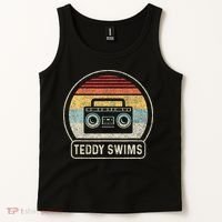Cassette Tape T.E.D.D.Y Swims 90s Music Retro Sunset Tank Top thumb 2