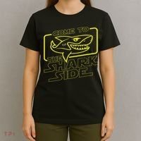 Come To The Shark Side Funny Shark Lover Ocean Wildlife T-Shirt thumb 4