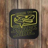 Come To The Shark Side Funny Shark Lover Ocean Wildlife Coaster thumb 0