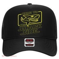 Come To The Shark Side Funny Shark Lover Ocean Wildlife Hat thumb 0
