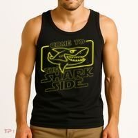 Come To The Shark Side Funny Shark Lover Ocean Wildlife Tank Top thumb 3