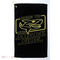Come To The Shark Side Funny Shark Lover Ocean Wildlife Golf Towel thumb 0