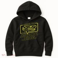 Come To The Shark Side Funny Shark Lover Ocean Wildlife Kids Hoodie thumb 0