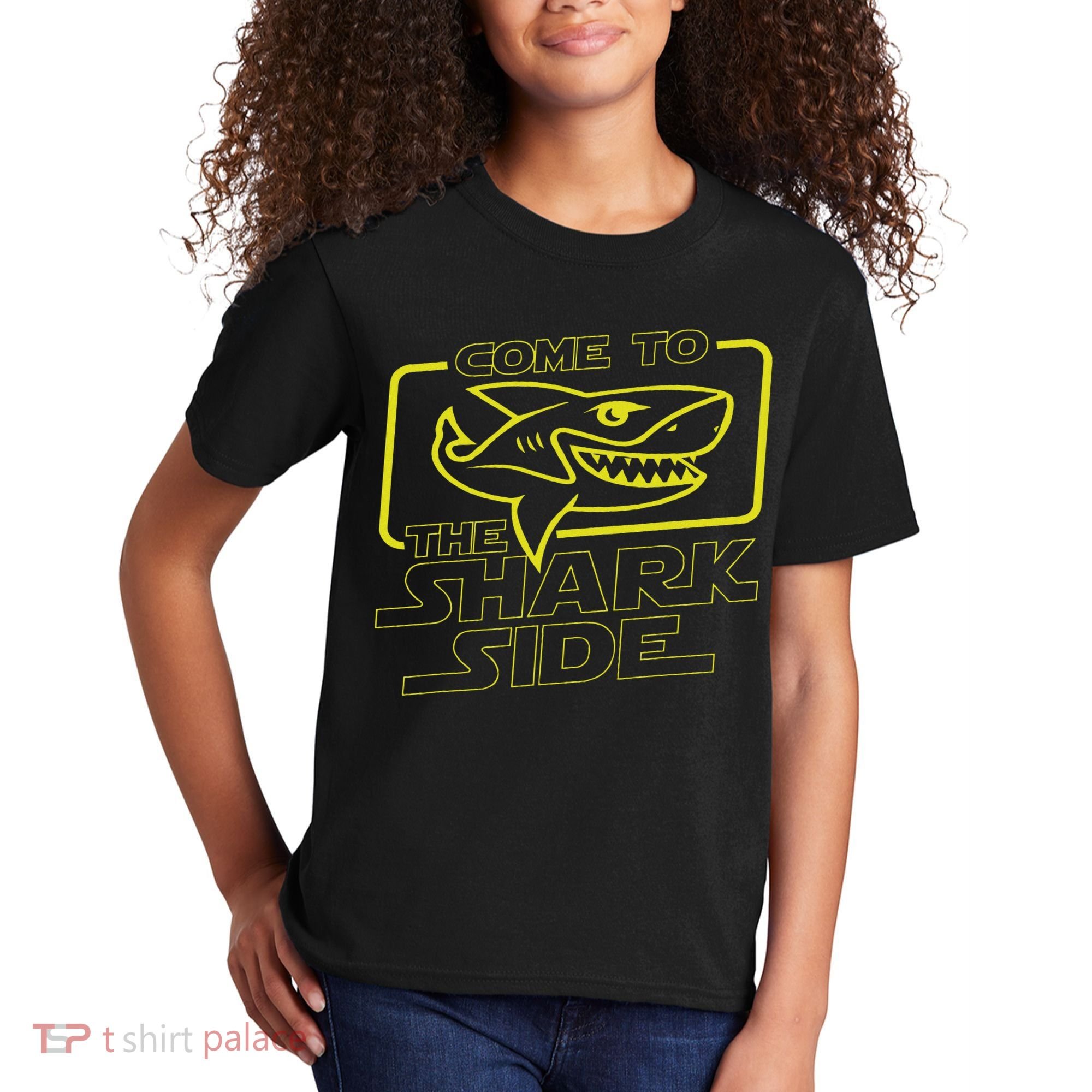 Come To The Shark Side Funny Shark Lover Ocean Wildlife Kids T-Shirt