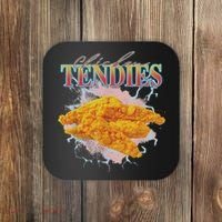 Chicken Tendies Tenders Weird Funny Oddly Specific Dank Meme Coaster thumb 0