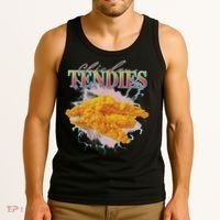 Chicken Tendies Tenders Weird Funny Oddly Specific Dank Meme Tank Top thumb 3