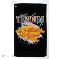 Chicken Tendies Tenders Weird Funny Oddly Specific Dank Meme Golf Towel thumb 0