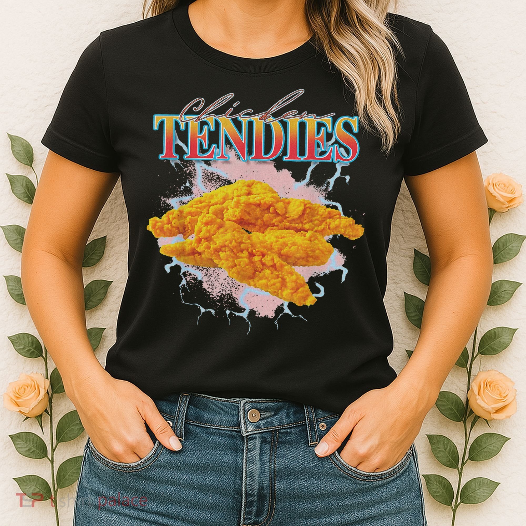 Chicken Tendies Tenders Weird Funny Oddly Specific Dank Meme Women's T-Shirt