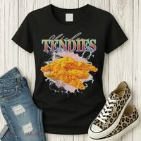Chicken Tendies Tenders Weird Funny Oddly Specific Dank Meme Women's T-Shirt thumb 3