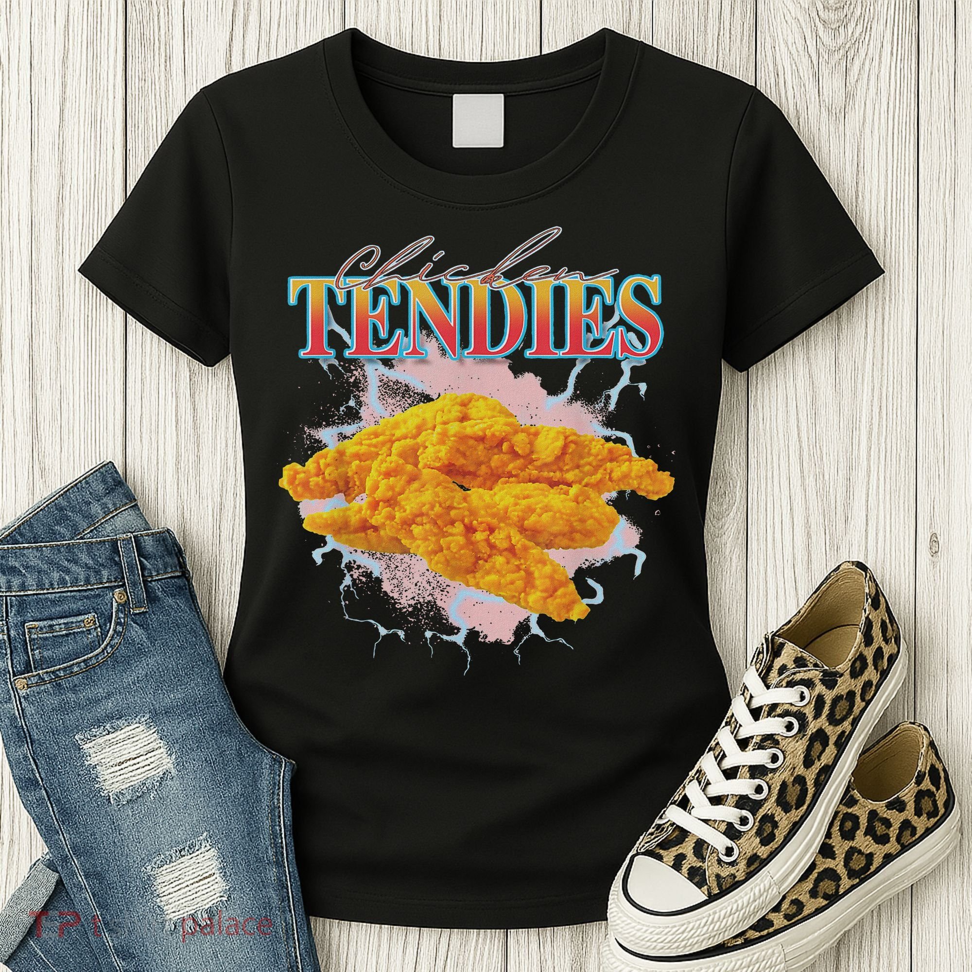Chicken Tendies Tenders Weird Funny Oddly Specific Dank Meme Women's T-Shirt