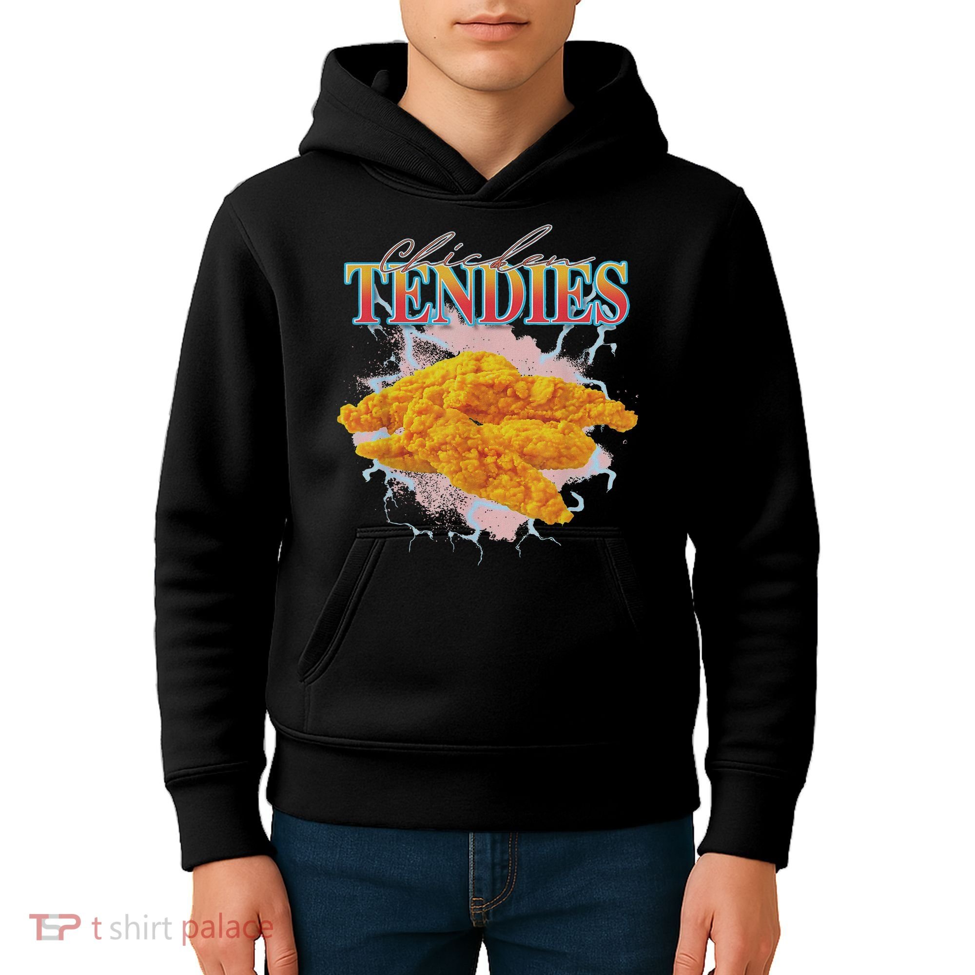 Chicken Tendies Tenders Weird Funny Oddly Specific Dank Meme Kids Hoodie