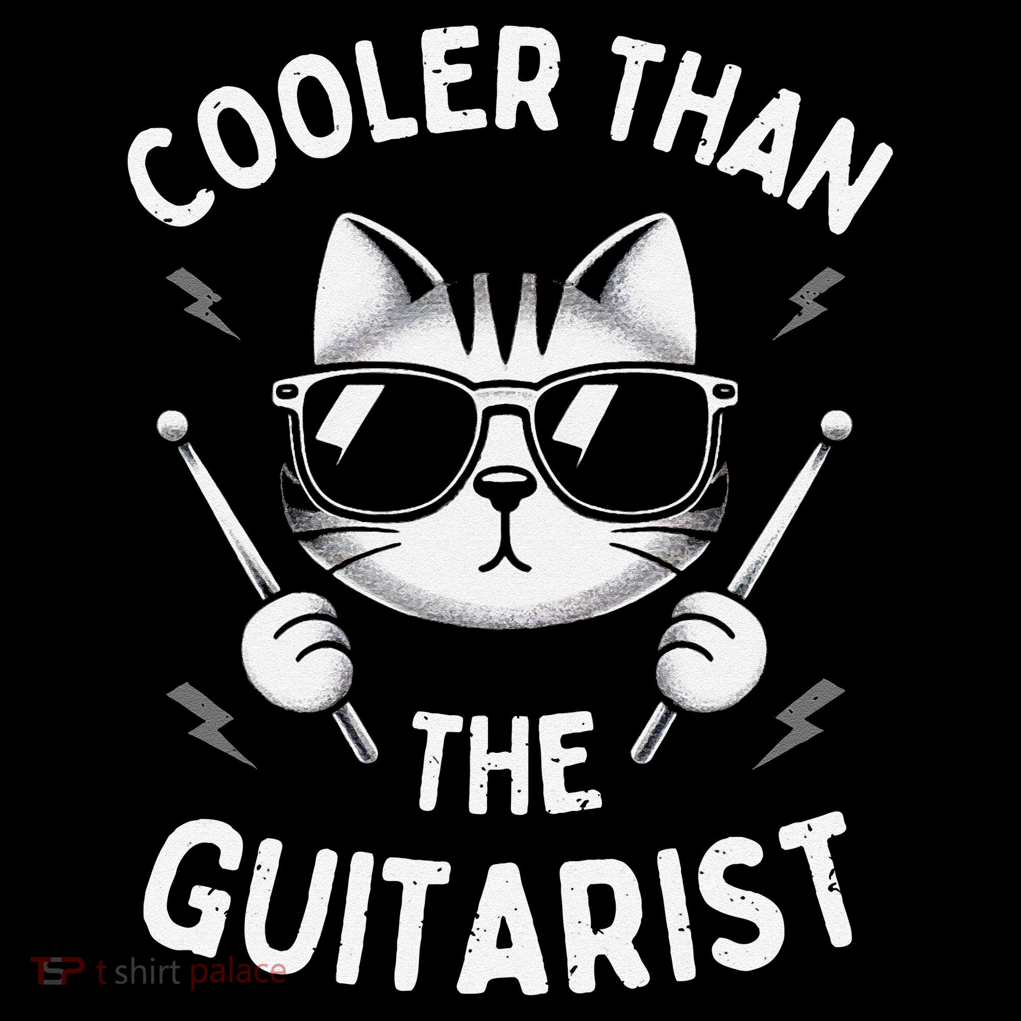 Cooler Than The Guitarist  Funny Drummer Gift Coffee Mug