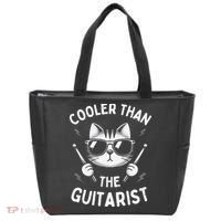 Cooler Than The Guitarist  Funny Drummer Gift Tote Bag thumb 0