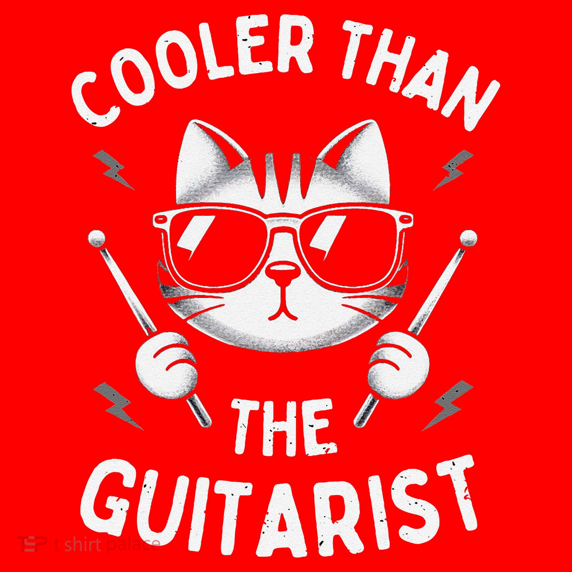 Cooler Than The Guitarist  Funny Drummer Gift Santa Hat