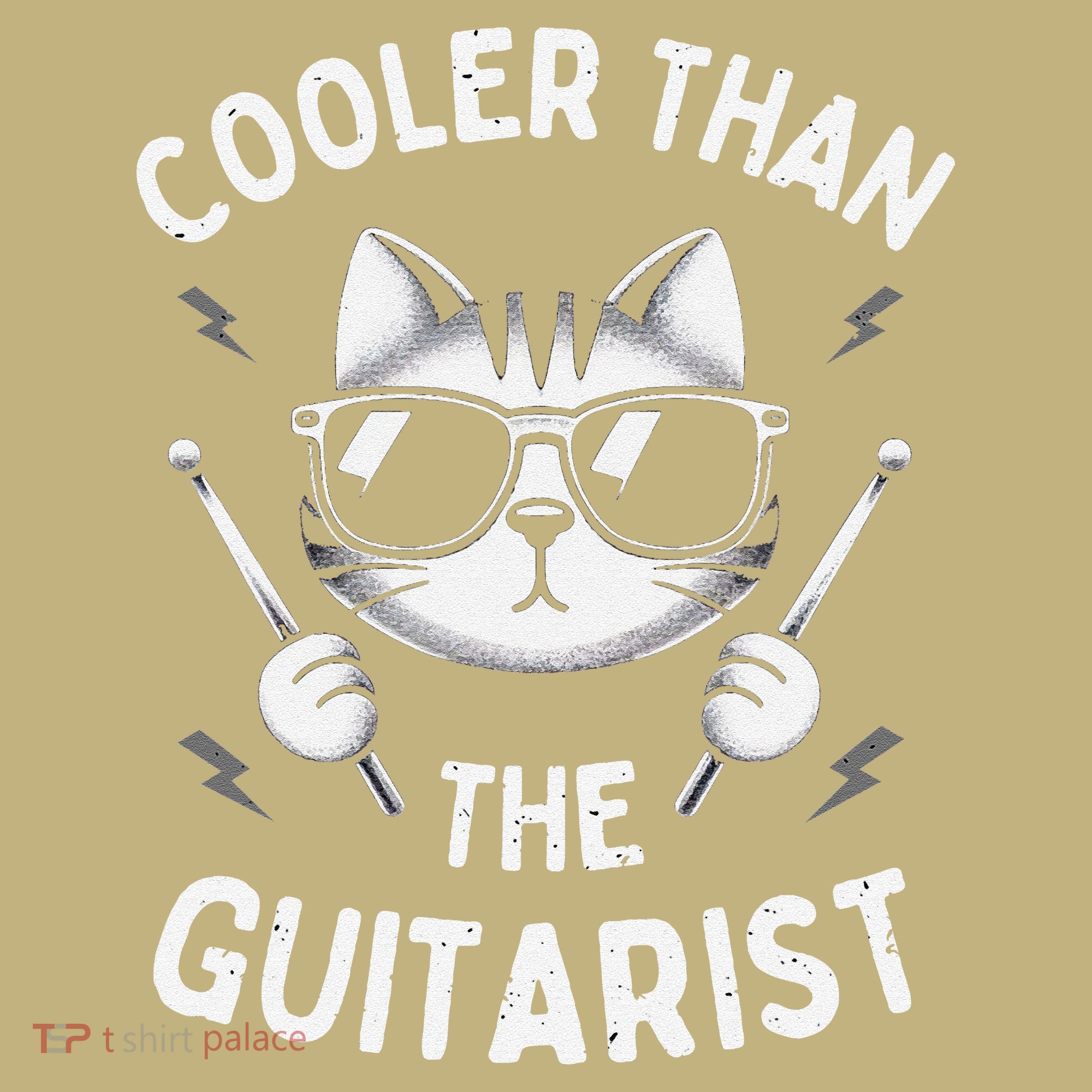 Cooler Than The Guitarist  Funny Drummer Gift T-Shirt