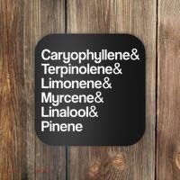 Cannabis Terpenes Terps List Marijuana Smoker Toker 420 Weed Coaster thumb 0