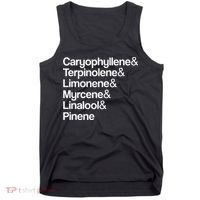 Cannabis Terpenes Terps List Marijuana Smoker Toker 420 Weed Tank Top thumb 0