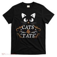 Cats & Tats Tattoo Artist Body Art Ink Cat Mom Cat Dad T-Shirt thumb 0