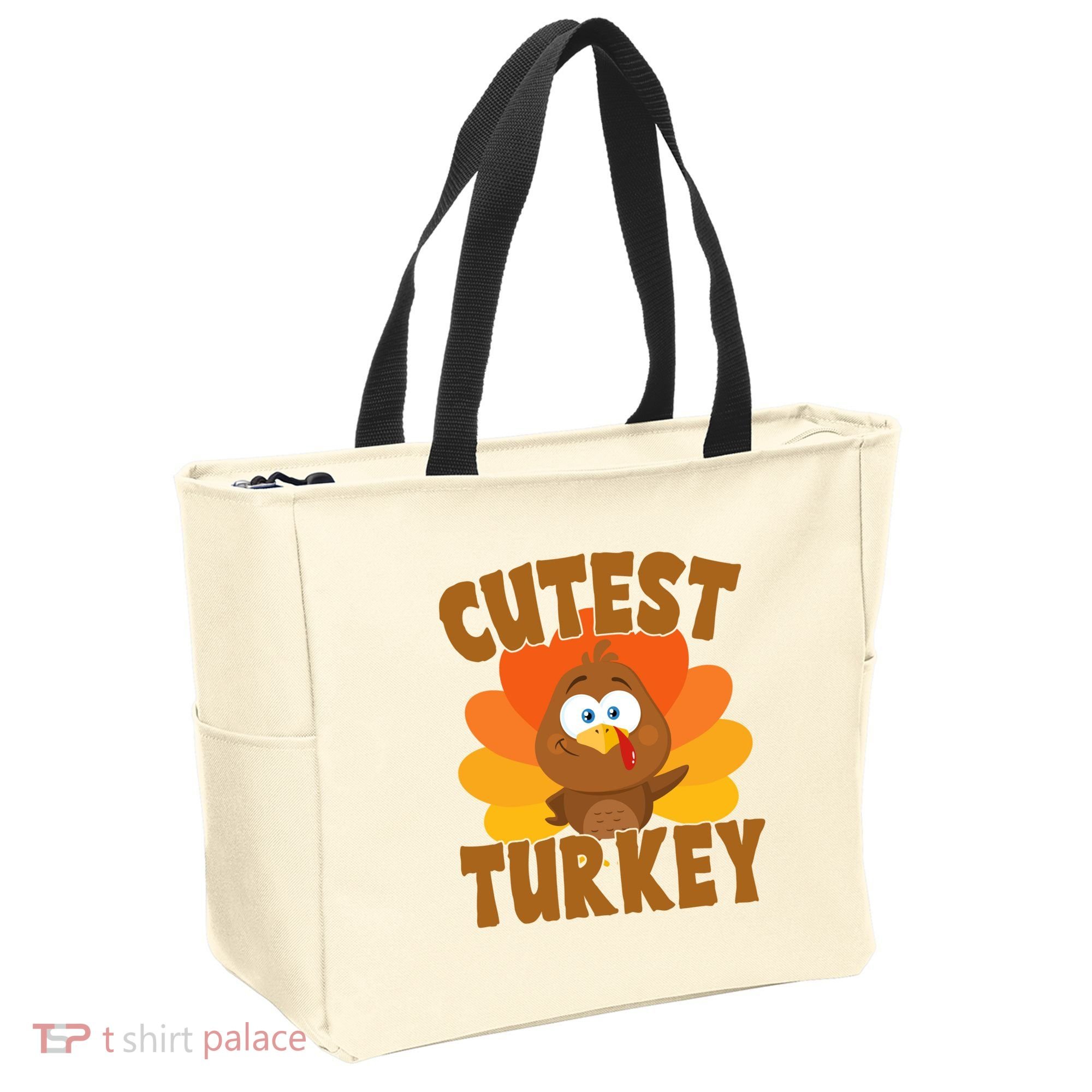 Cutest Turkey Thanksgiving Festive Tote Bag