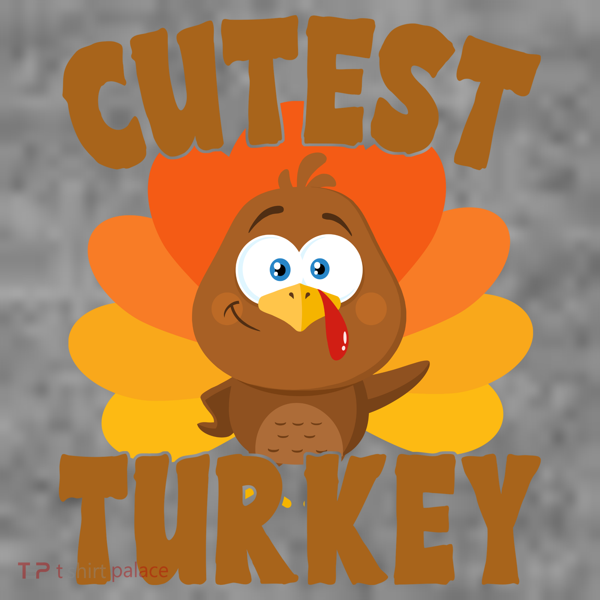 Cutest Turkey Thanksgiving Festive Toddler Hoodie