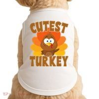 Cutest Turkey Thanksgiving Festive Doggie Tank thumb 0
