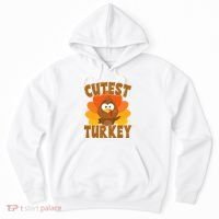 Cutest Turkey Thanksgiving Festive Hoodie thumb 0