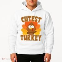 Cutest Turkey Thanksgiving Festive Hoodie thumb 2
