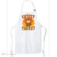Cutest Turkey Thanksgiving Festive Apron thumb 0