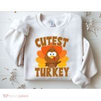 Cutest Turkey Thanksgiving Festive Sweatshirt thumb 2