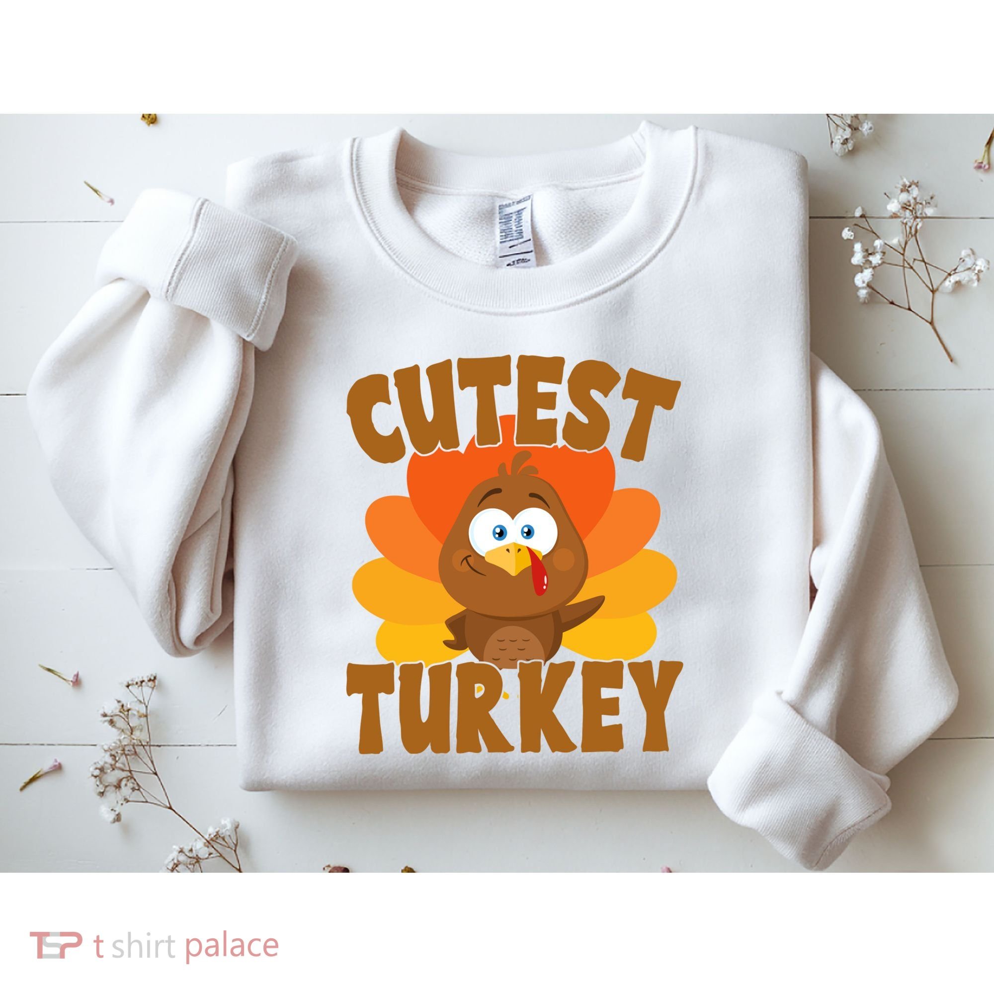 Cutest Turkey Thanksgiving Festive Sweatshirt
