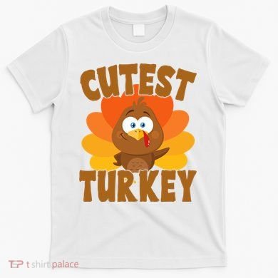 Cutest Turkey Thanksgiving Festive T-Shirt