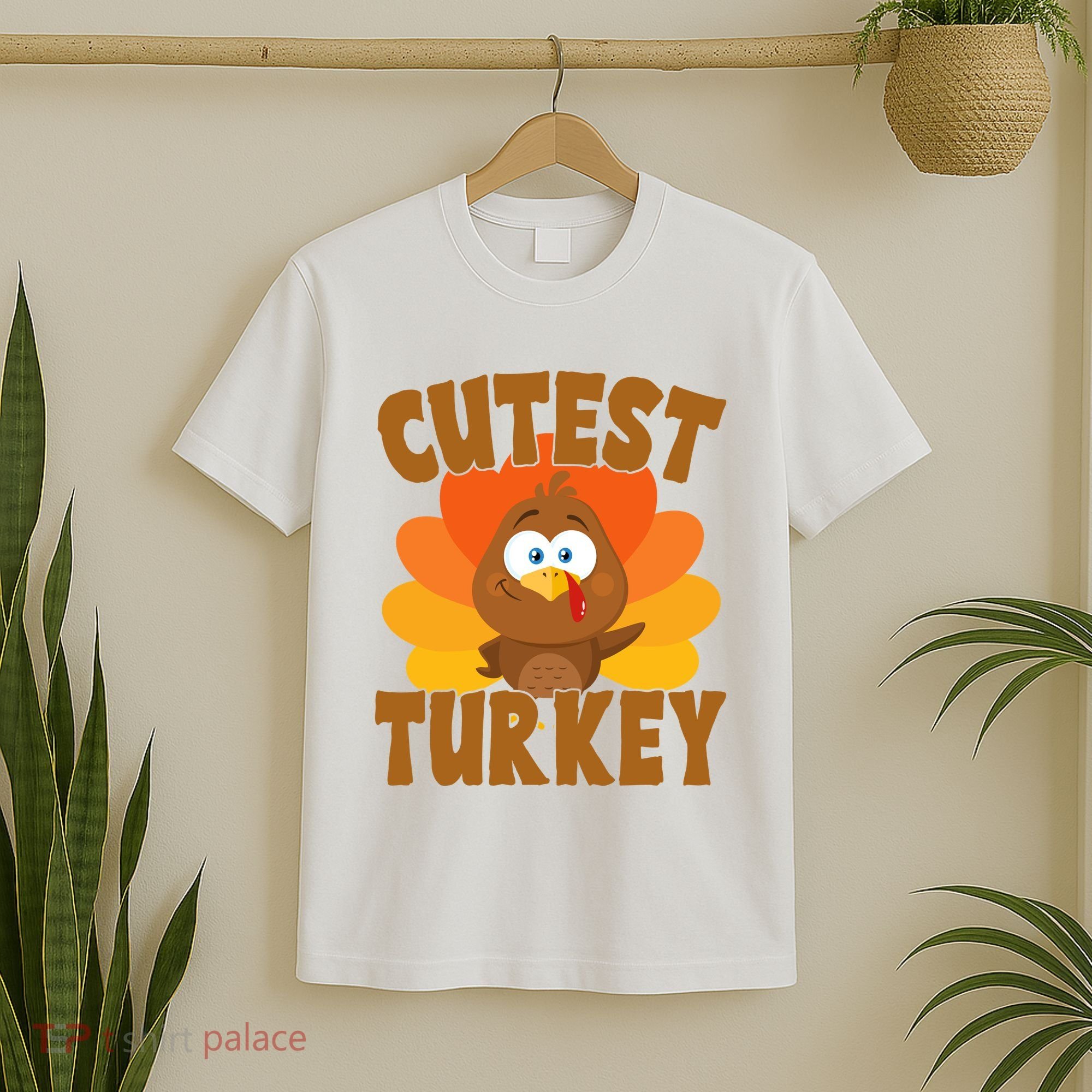 Cutest Turkey Thanksgiving Festive T-Shirt