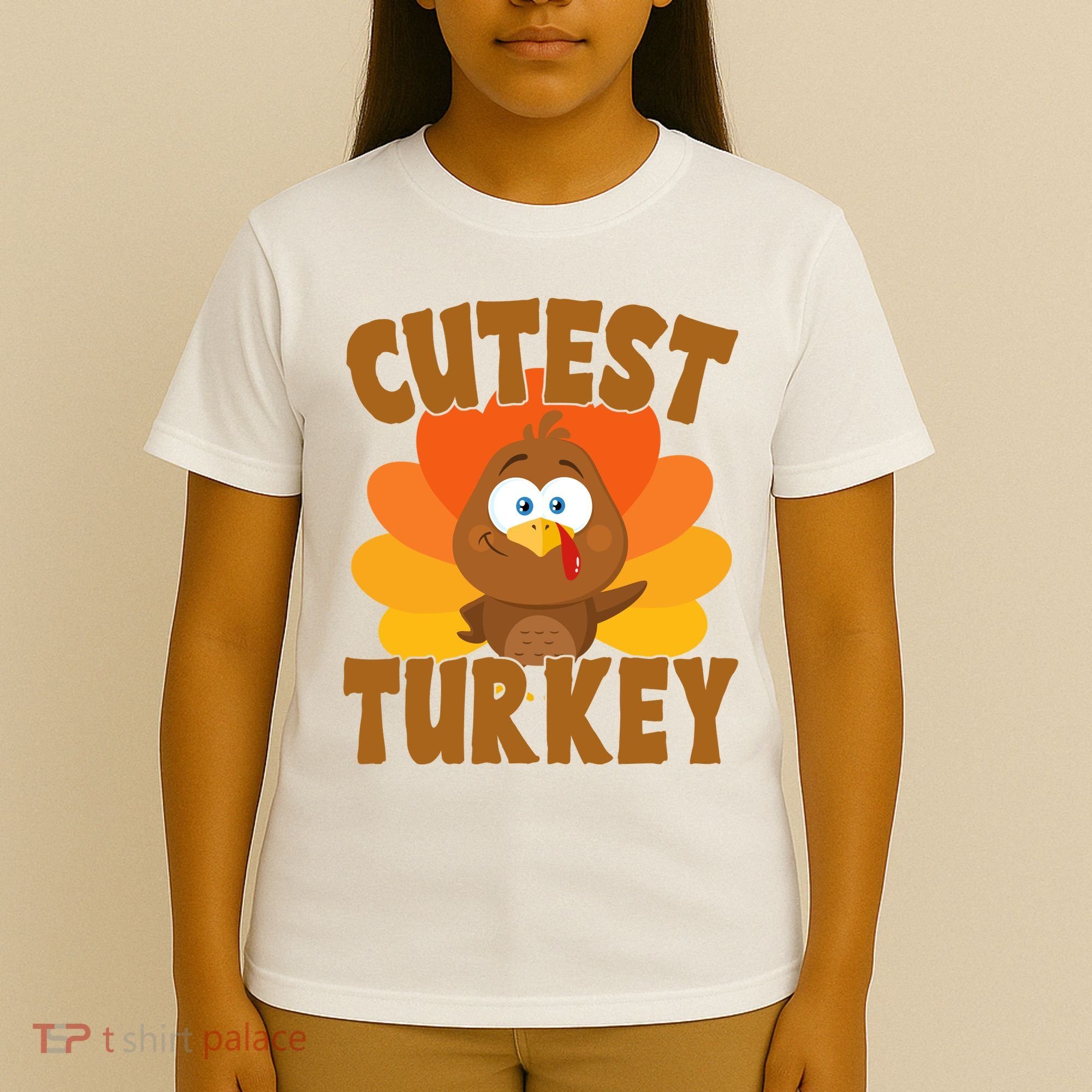 Cutest Turkey Thanksgiving Festive T-Shirt