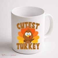 Cutest Turkey Thanksgiving Festive Coffee Mug thumb 1