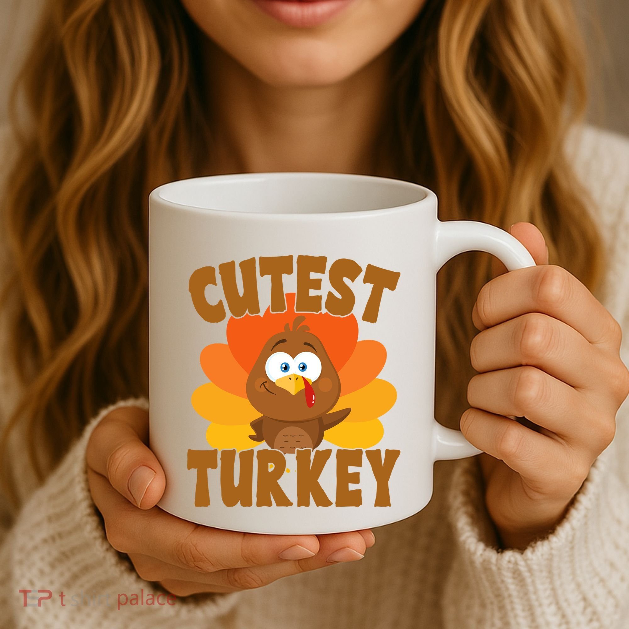 Cutest Turkey Thanksgiving Festive Coffee Mug