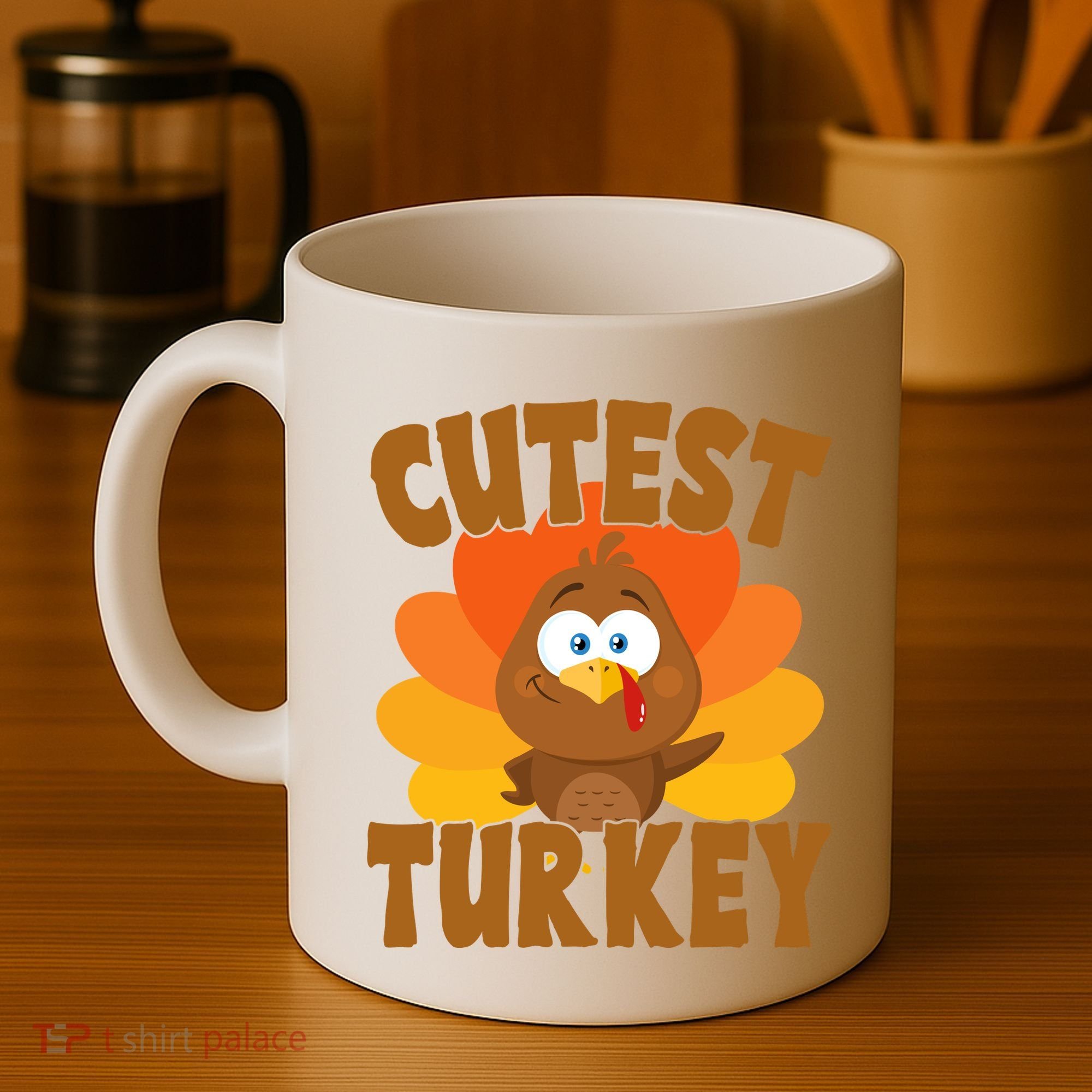 Cutest Turkey Thanksgiving Festive Coffee Mug