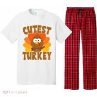 Cutest Turkey Thanksgiving Festive Pajama Set thumb 0