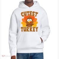 Cutest Turkey Thanksgiving Festive District V.I.T. Heavyweight Hoodie thumb 0