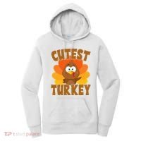 Cutest Turkey Thanksgiving Festive Women's Hoodie thumb 0