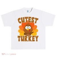Cutest Turkey Thanksgiving Festive Urban Oversized Heavyweight T-Shirt thumb 0
