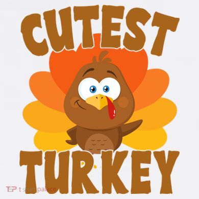 Cutest Turkey Thanksgiving Festive Urban Oversized Heavyweight T-Shirt