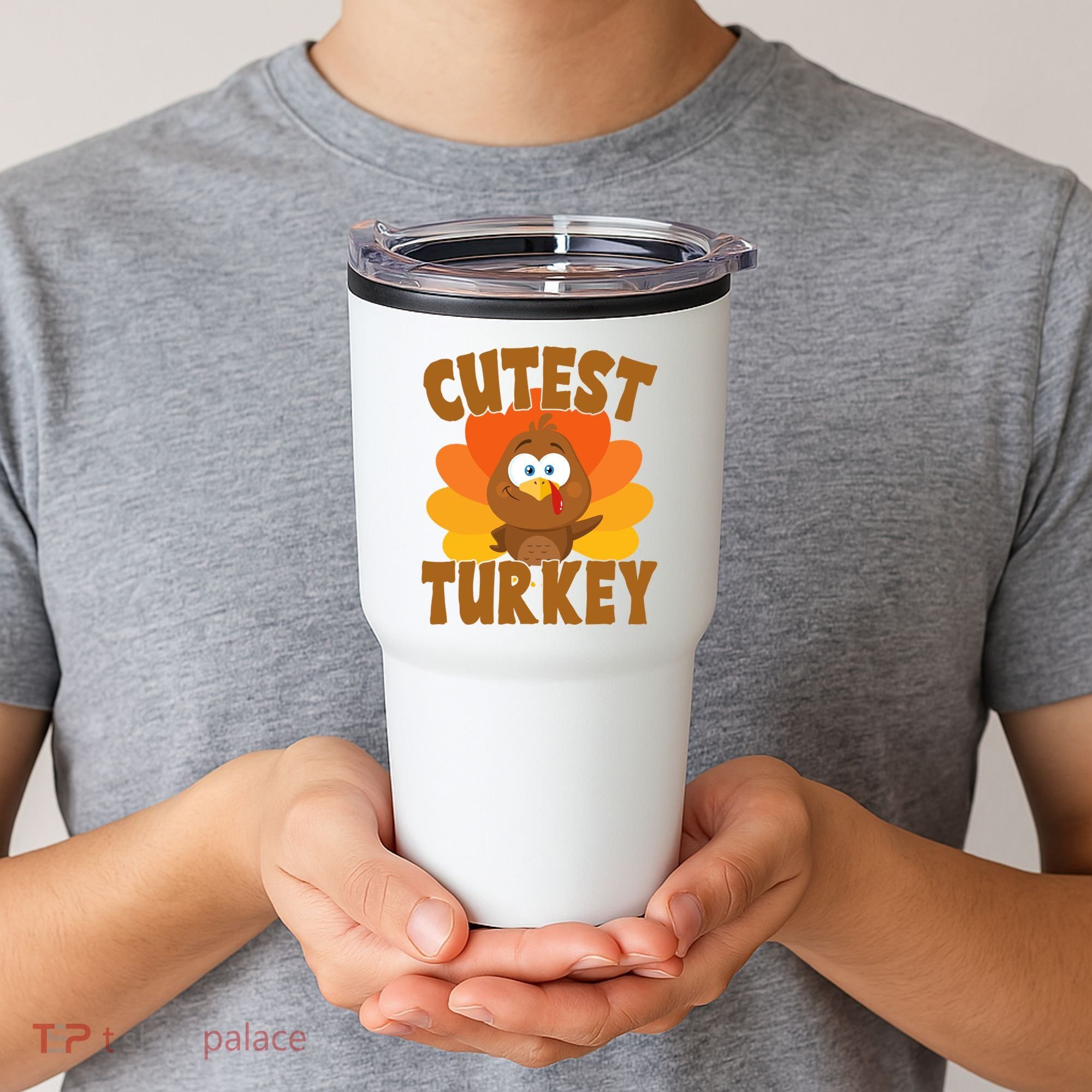 Cutest Turkey Thanksgiving Festive Tumbler