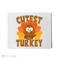 Cutest Turkey Thanksgiving Festive Mousepad thumb 0