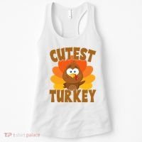 Cutest Turkey Thanksgiving Festive Women's Tank Top thumb 0