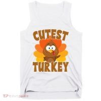 Cutest Turkey Thanksgiving Festive Tank Top thumb 0
