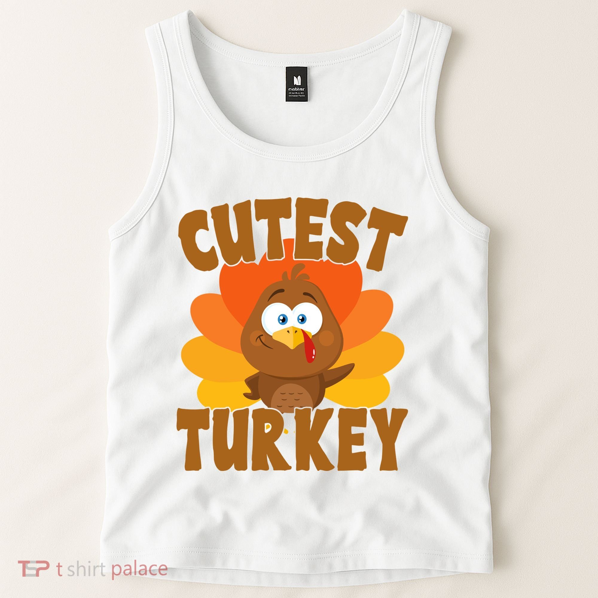 Cutest Turkey Thanksgiving Festive Tank Top