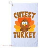 Cutest Turkey Thanksgiving Festive Golf Towel thumb 0
