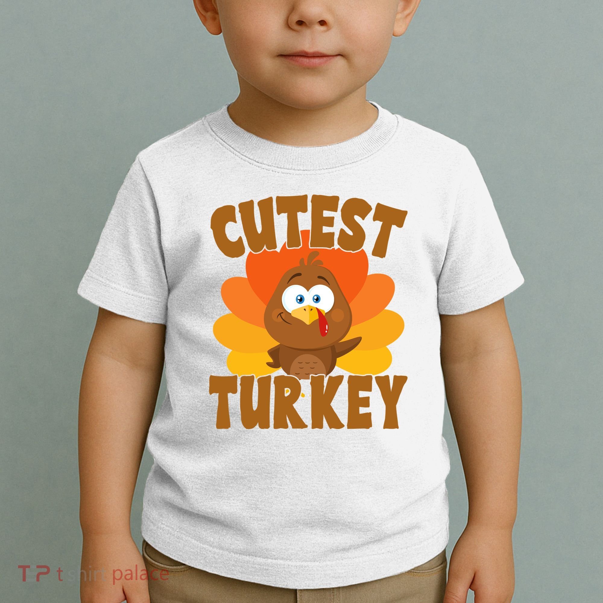 Cutest Turkey Thanksgiving Festive Toddler T-Shirt